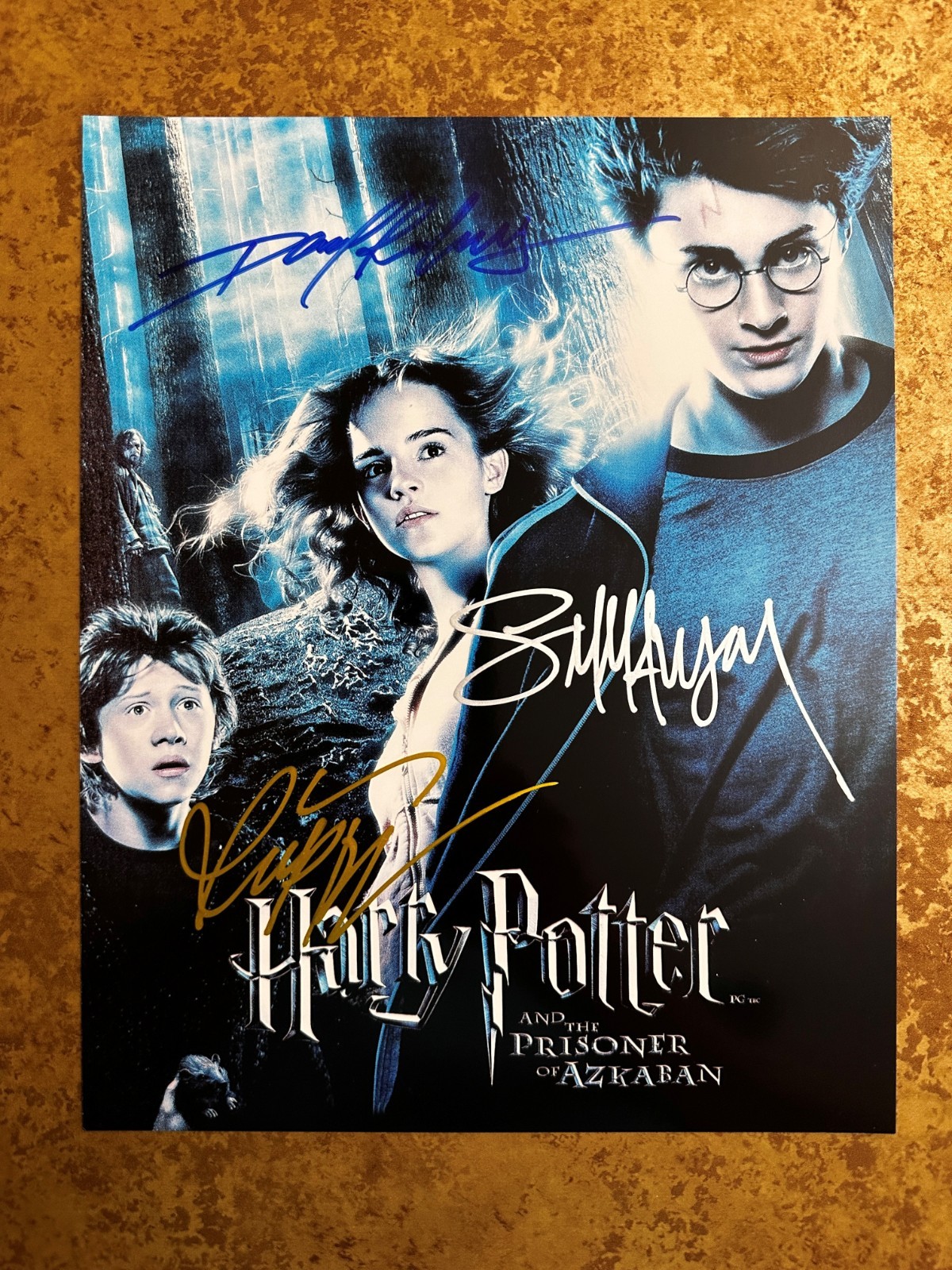 🪄 Harry Potter Azkaban Trio Signed 8×10 Photo Radcliffe Watson Grint COA