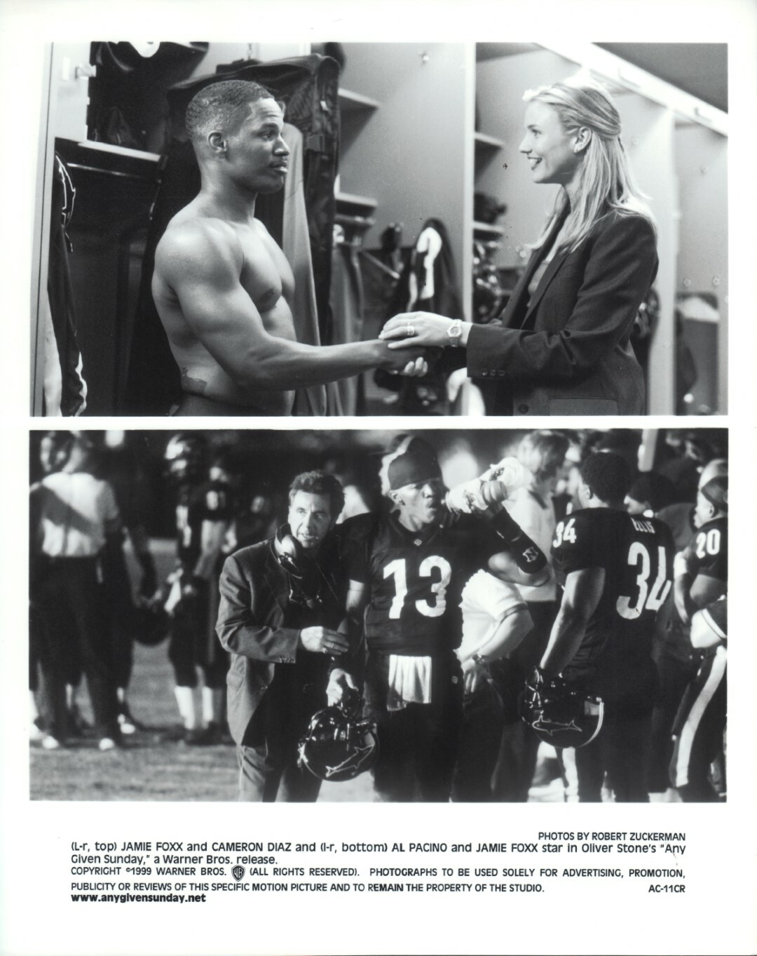 Any Given Sunday (1999) 8×10 black & white photo #11cr