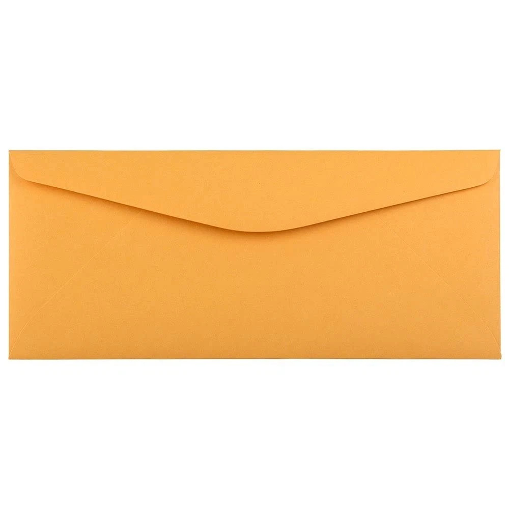 JAM PAPER #11 Envelopes – 4 1/2 x 10 3/8 – Brown Kraft Manila – 50/Pack