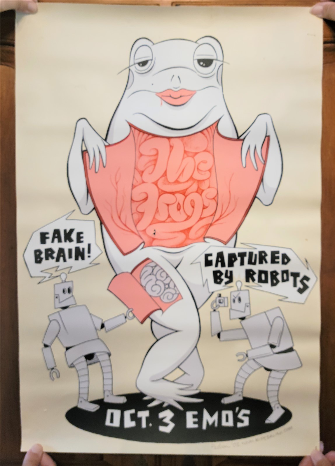 Frogs Poster Concert Oct 3 Emos Fake Brain Captured By Robots The