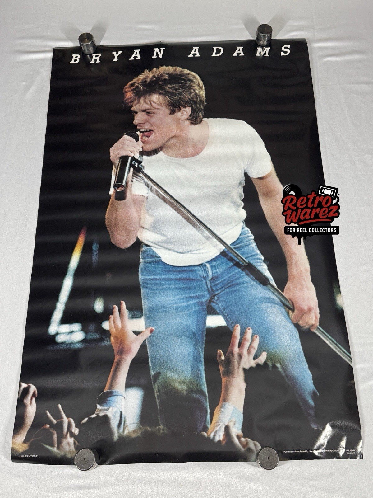 Bryan Adams Live 1985 Poster 22×34” Original Vintage Rock Concert 1