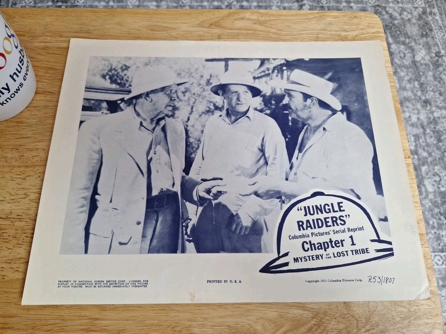 1953 Jungle Raiders 11×14″ lobby card Kane Richmond Eddie Quillan Veda Ann Borg
