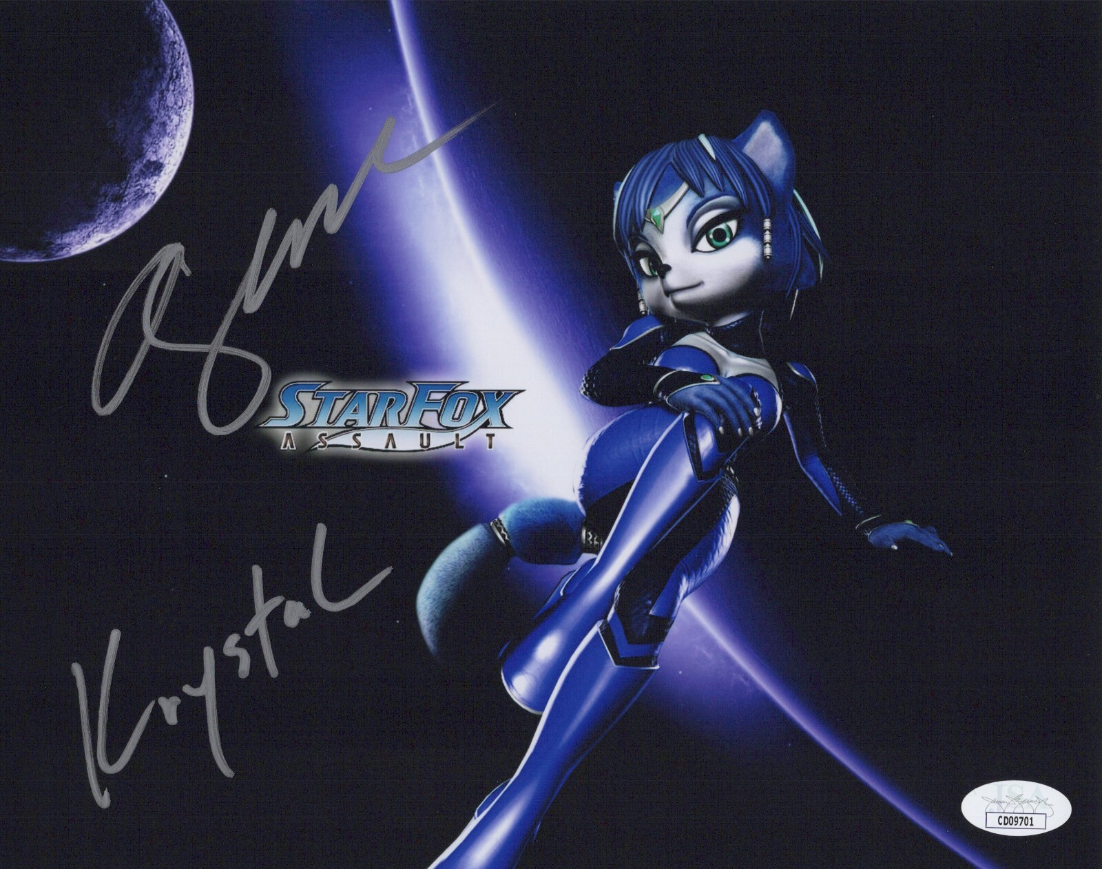 Alesia Glidewell Signed 8×10 Star Fox Assault Krystal Autograph Photo JSA COA