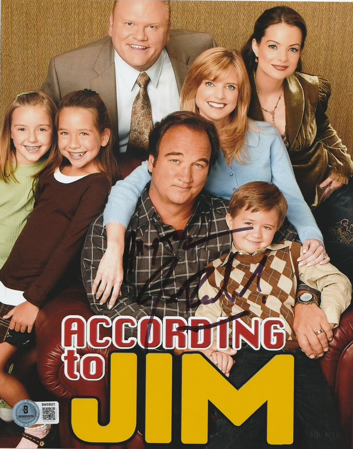 Jim Belushi Signed According to Jim 8×10 Photo Beckett COA HOT