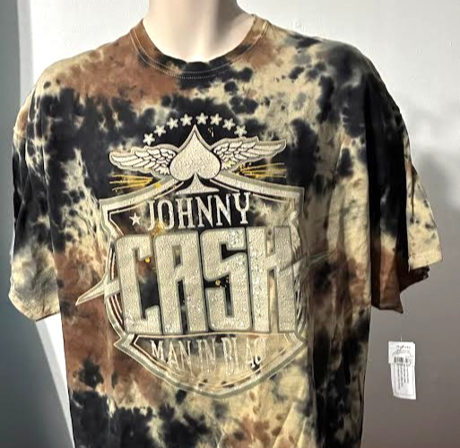 JOHNNY CASH Ace of Spades MAN IN BLACK Tie Dye TEE Men’s 2XL NWT
