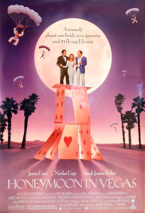 HONEYMOON IN VEGAS great original 27×40 S/S movie poster 1992 (th67)