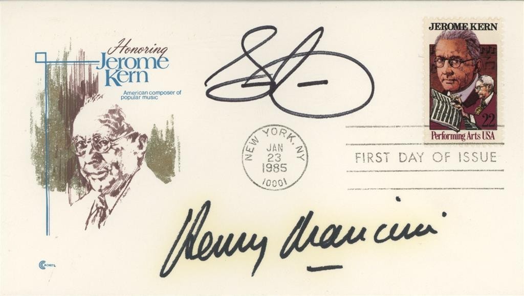 Henry Mancini & Sammy Cahn- Signed First Day Cover