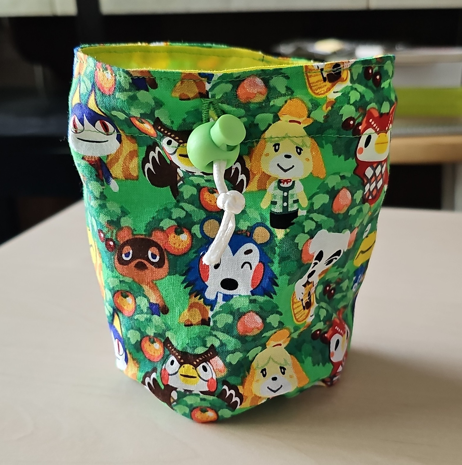 Drawstring Pouch Animal Crossing Character Print
