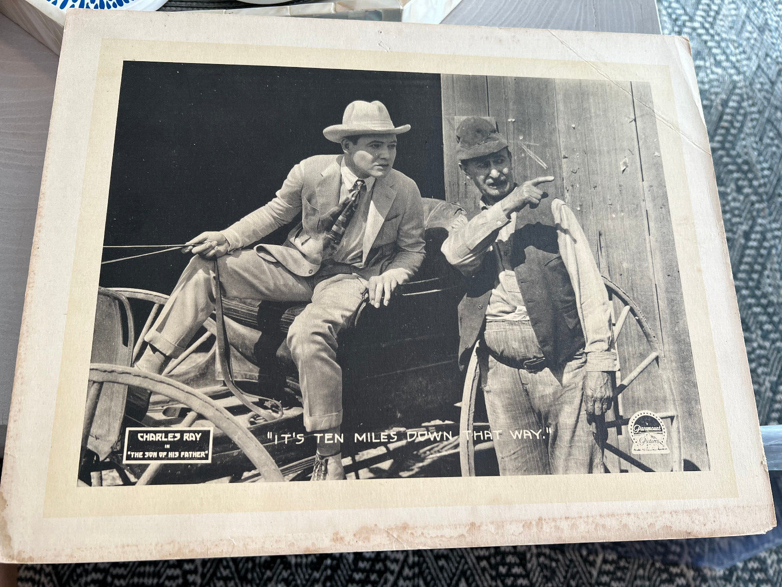 Son Of His Father, The 1917 Paramount 11×14″ silent lobby card Charles Ray