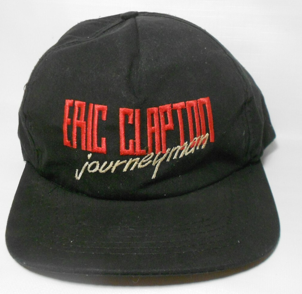 Vintage Eric Clapton Journeyman Tour Concert Snapback Hat Cap 80s 90s BAD SHAPE