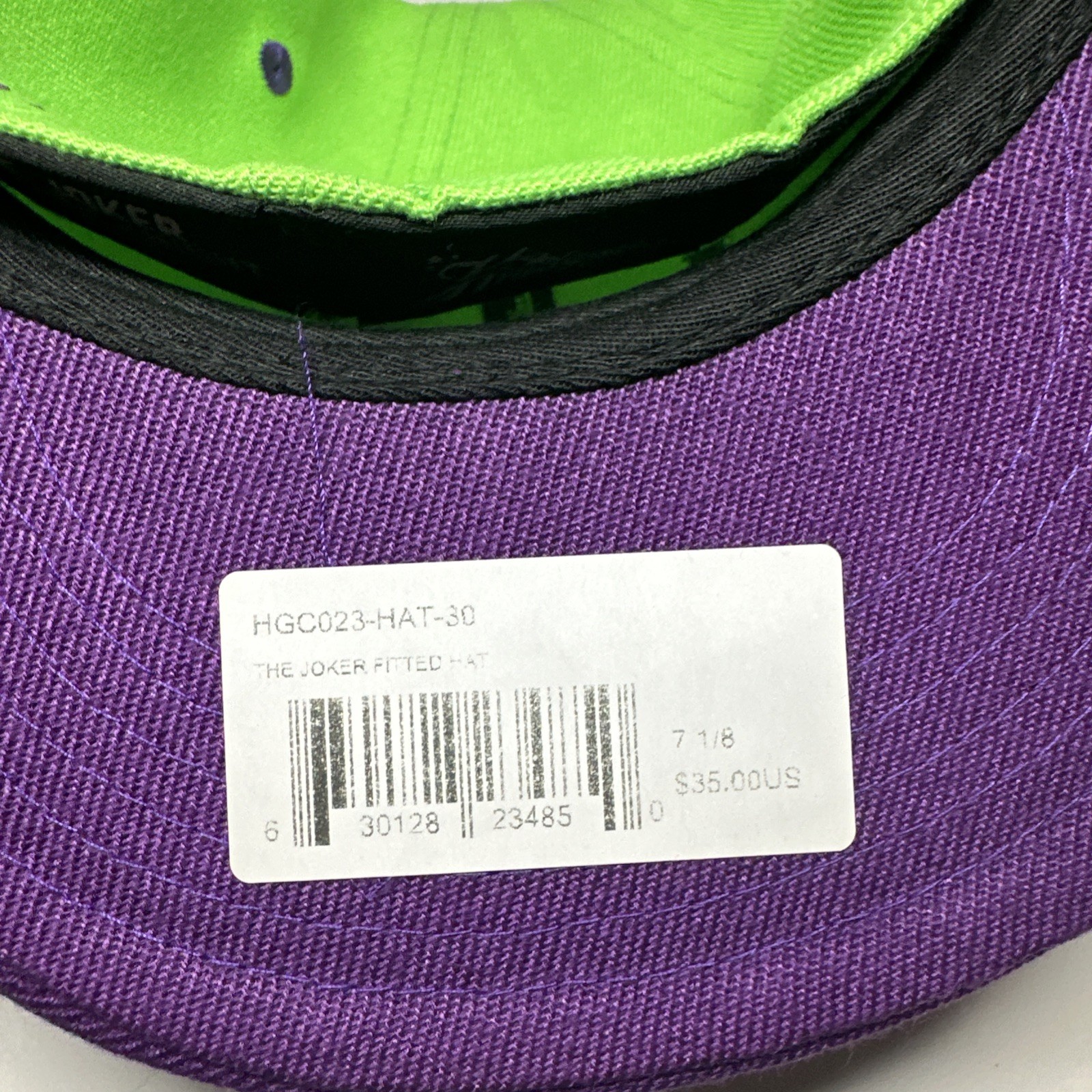 Headgear Classics Hat Fitted Joker Dark Knight Why So Serious? Batman Cap 7 1/8