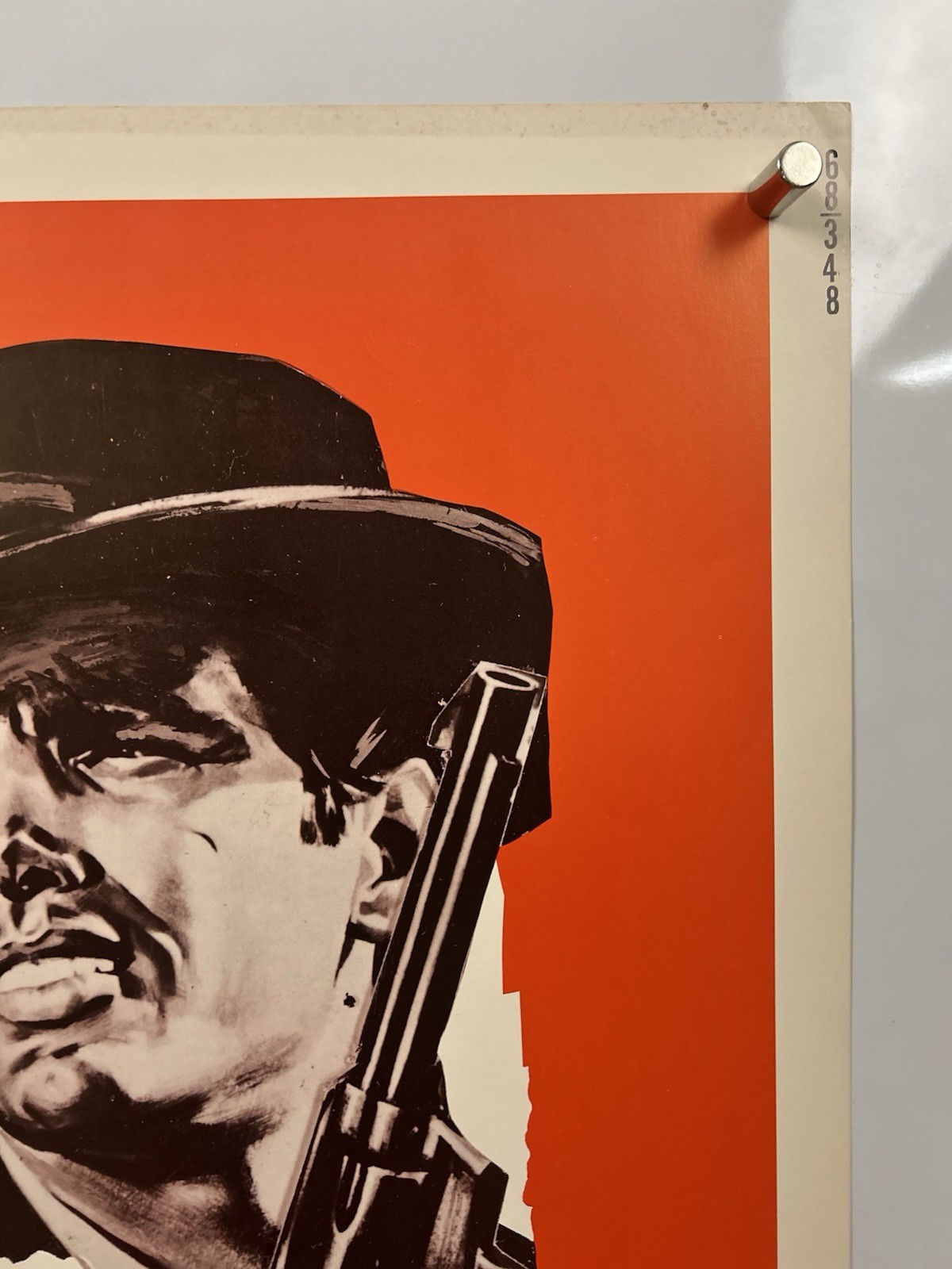 MAN FROM NOWHERE Movie Poster (VeryFine) Half Sheet 1968 Western 814B