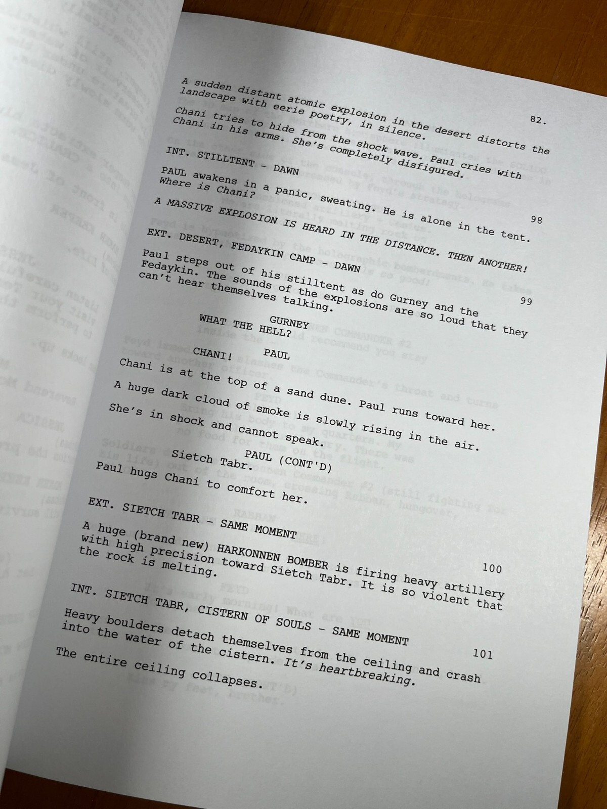 Dune Part Two Script Signed- Autograph Reprints- Dune Part 2 Script