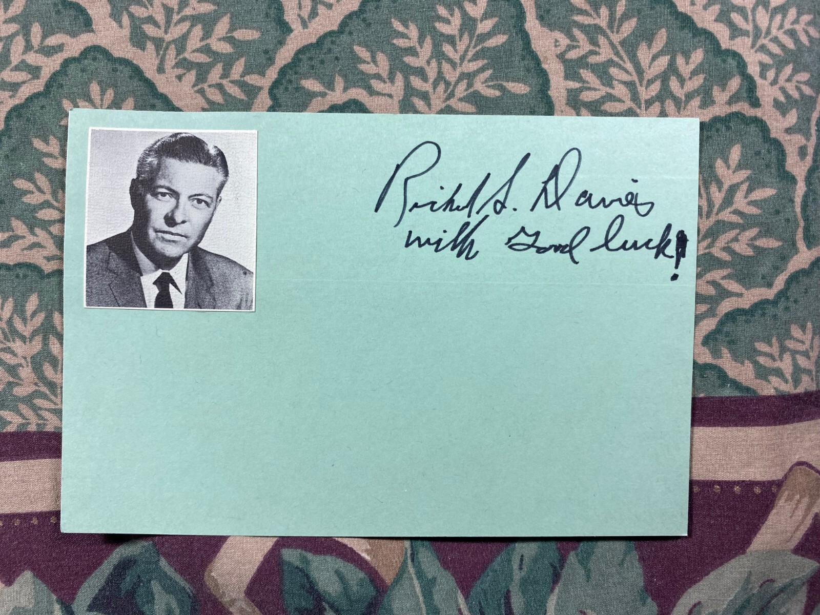 Mystery Autograph From The John Verzi Collection #A97