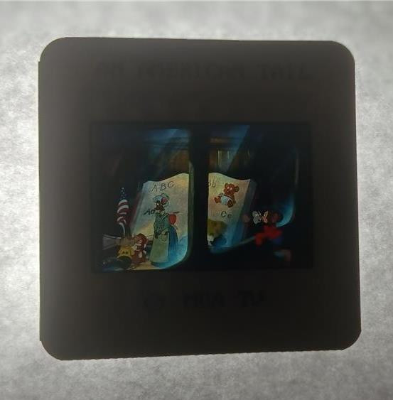 AN AMERICAN TAIL DISNEY CHANNEL PRESS KIT (1) 35MM SLIDE FEIVEL PICTURED