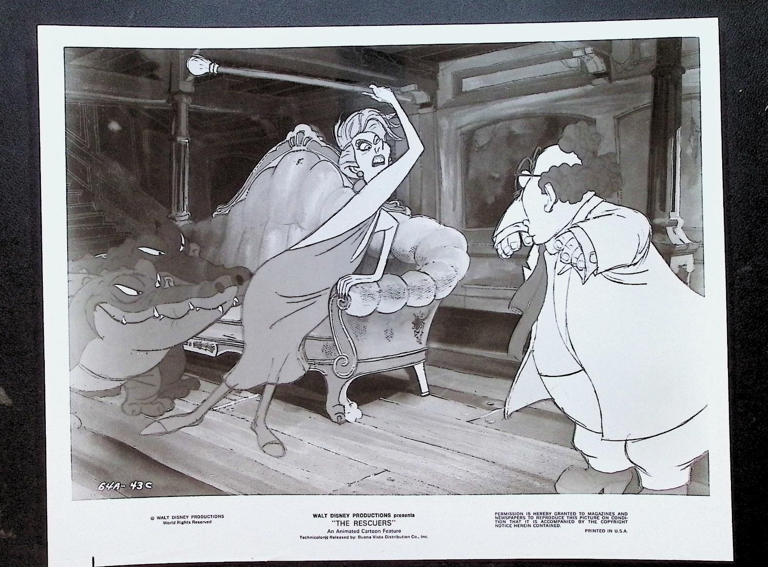 The Rescuers (1977) Walt Disney Productions Set of 7 Original 8×10 Movie Stills