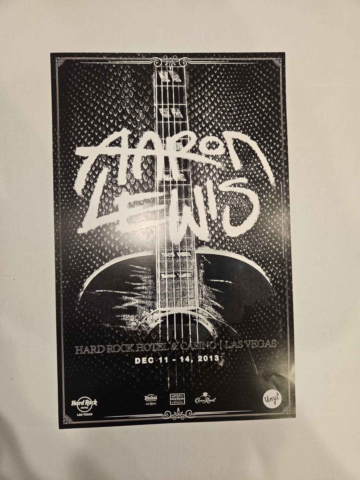 Aaron Lewis Rock Band Concert Poster 22×14