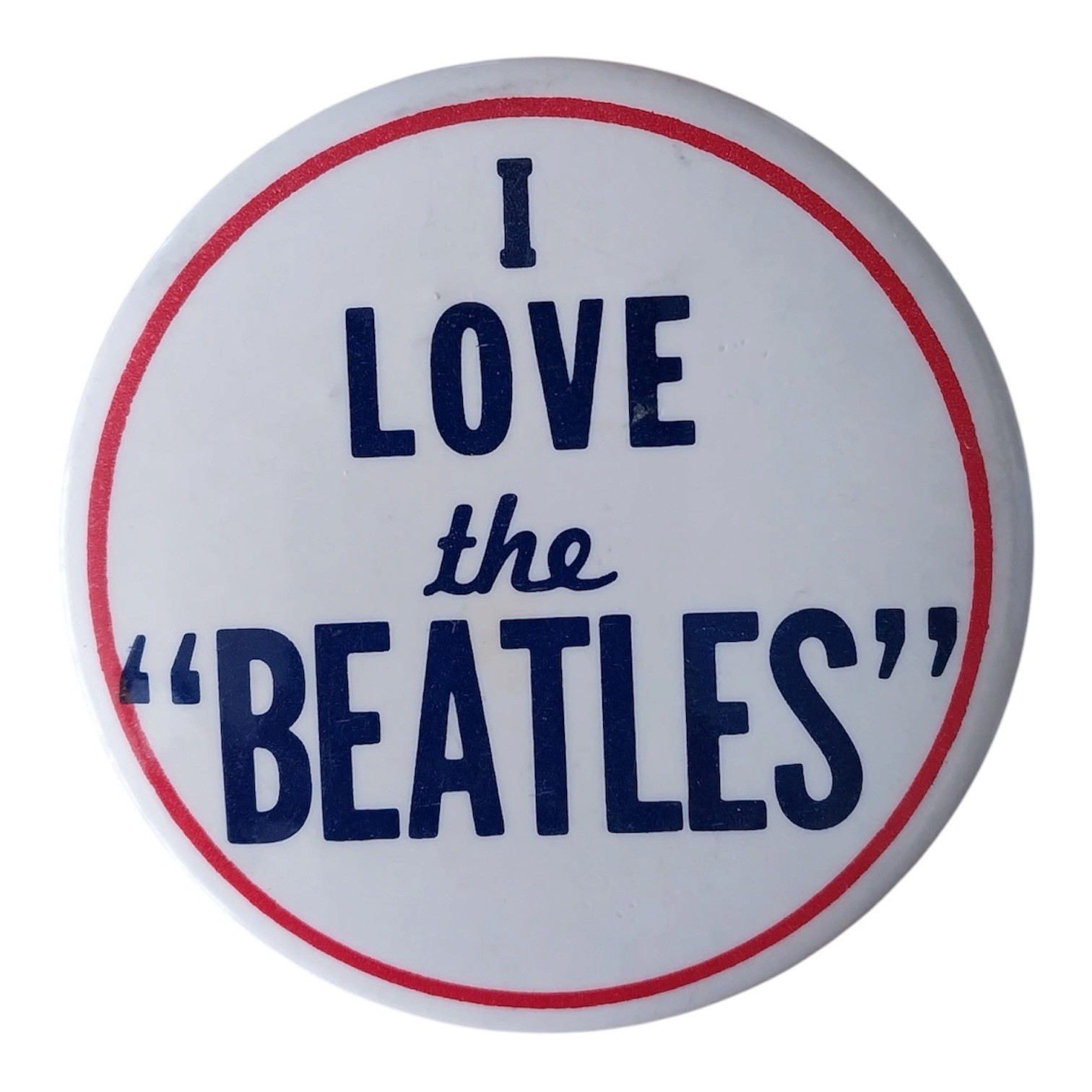 1960s Vintage Original Beatles Button 3.5″ Inches