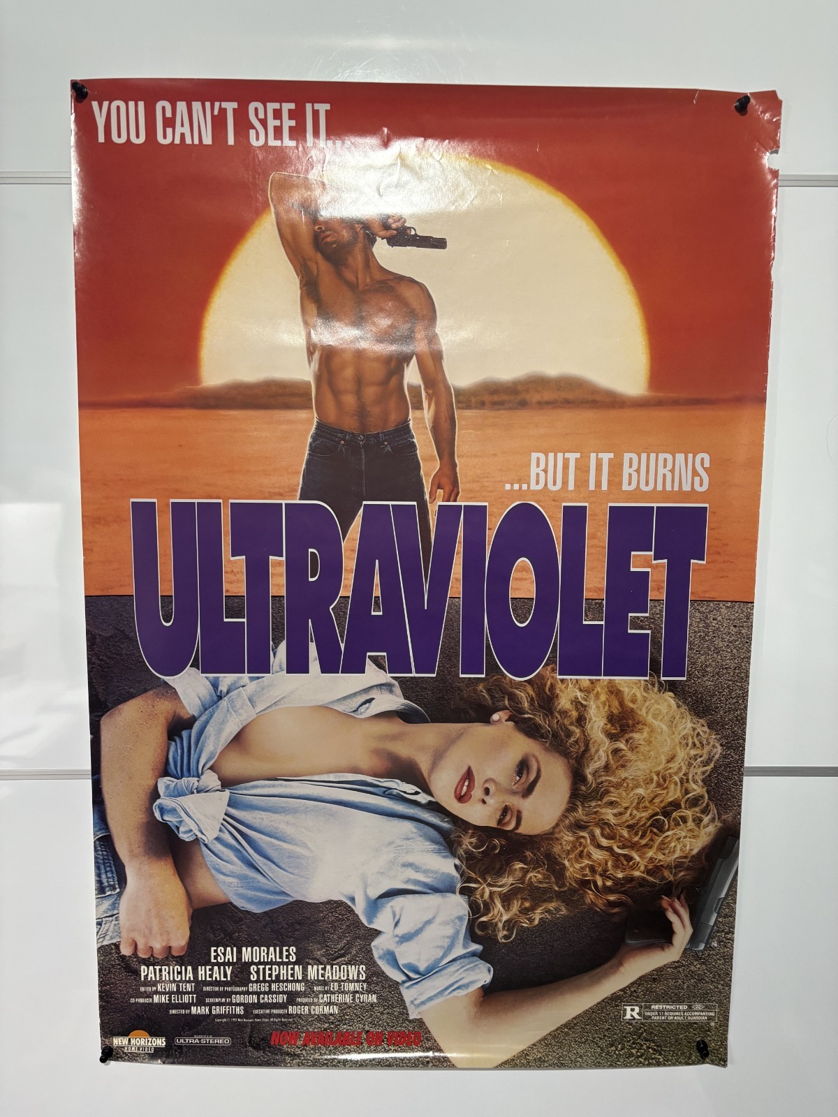 Poster: Ultraviolet (1992): Esai Morales, original video store VHS promo