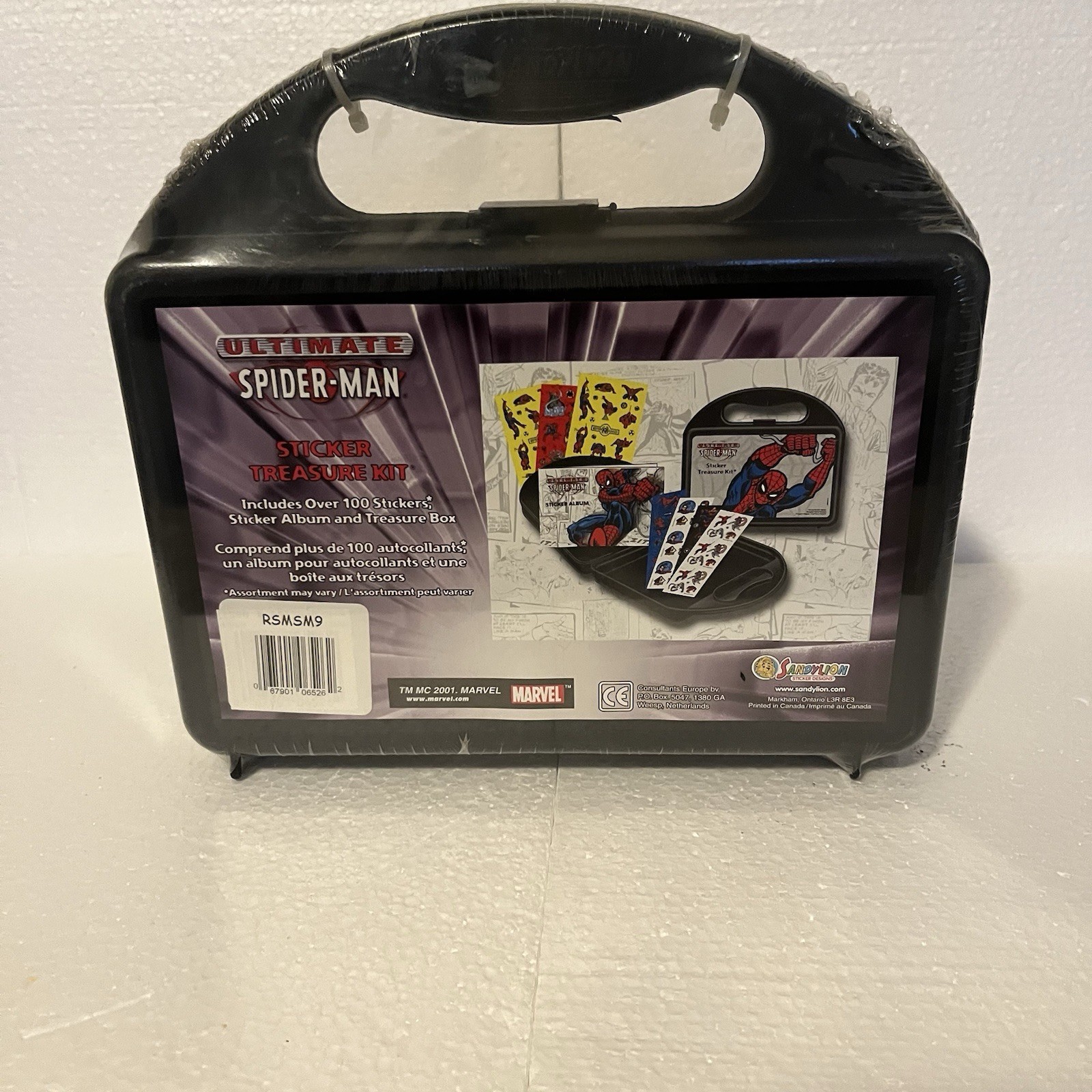 2001 Ultimate Spider-Man Sticker Treasure Kit by Sandy Lion SEALED NEW Vintage
