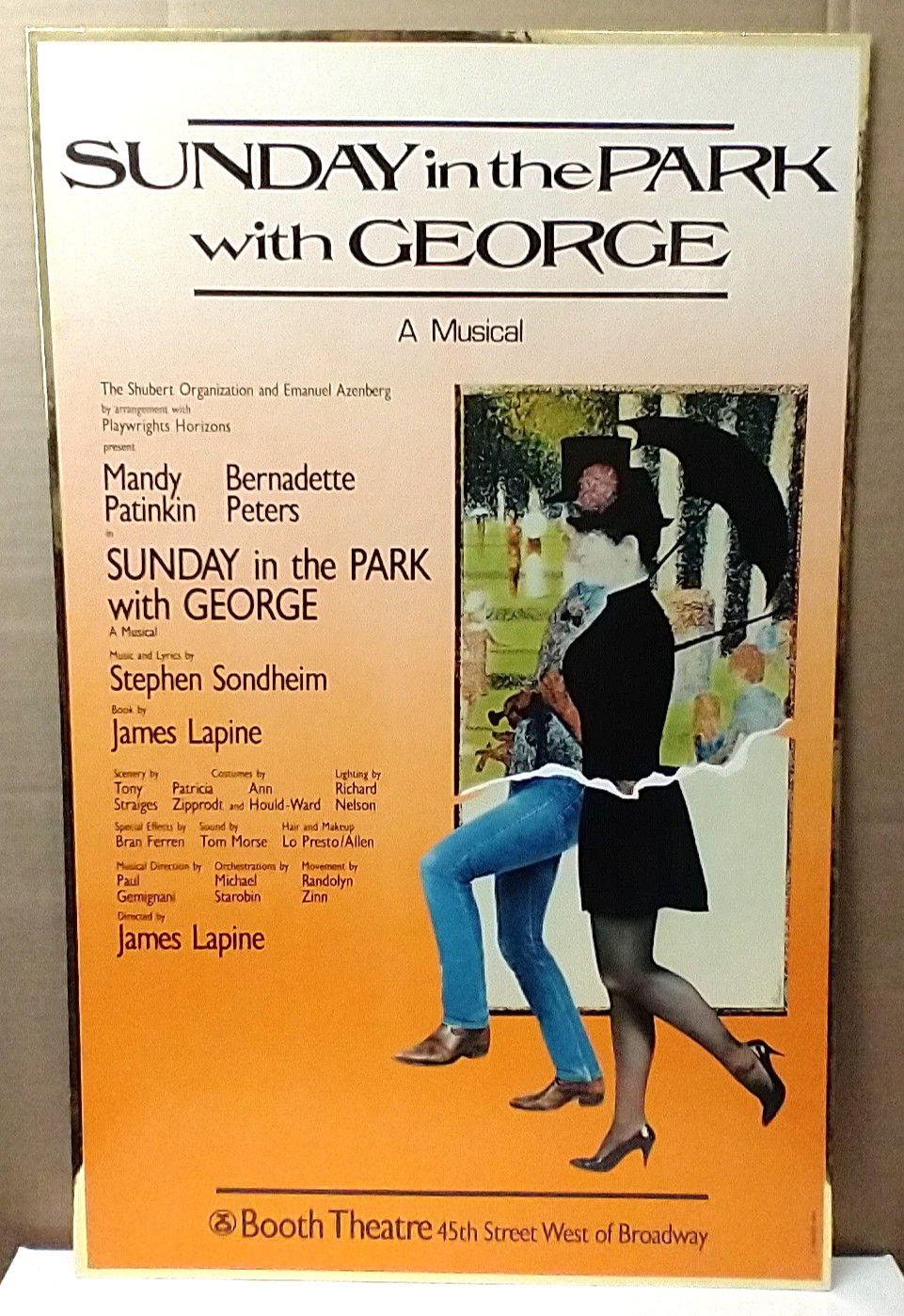 Sunday In the Park With George Musical Broadway Theater Windo Card Poster 14×22