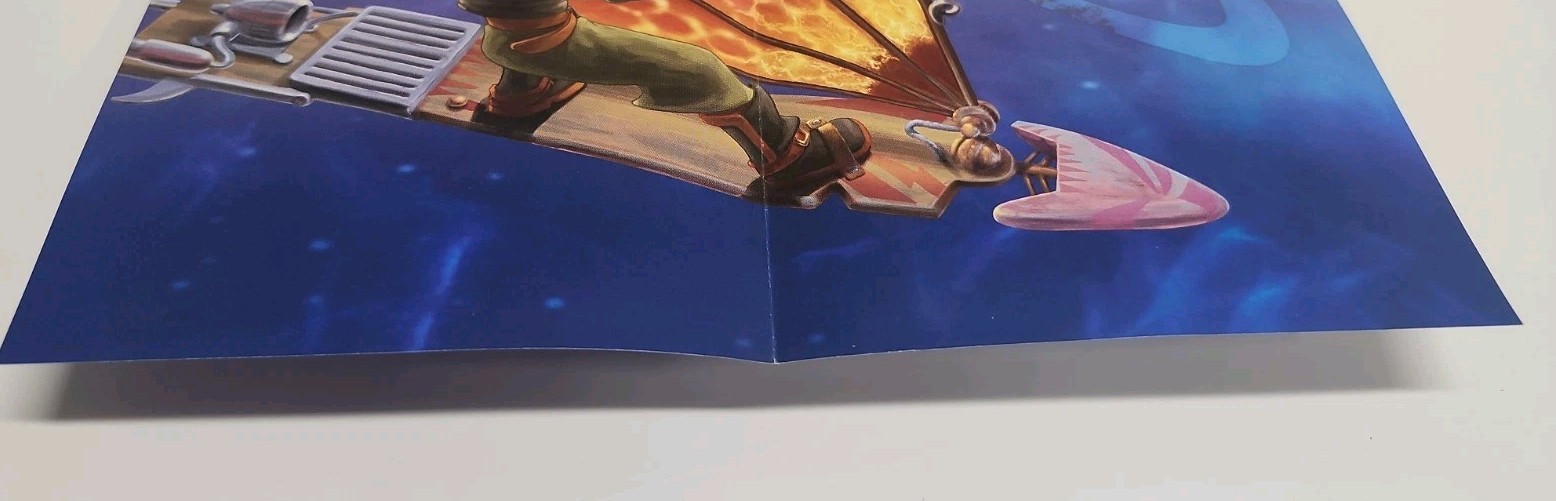 Disney’s Treasure Planet Foldable Double Sided Gameboy Advance Poster 2002