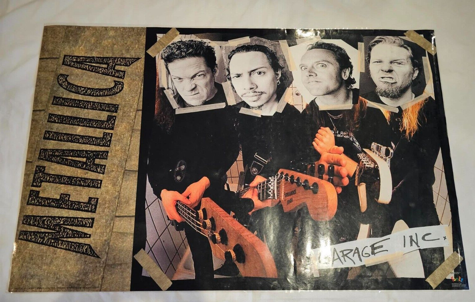 Metallica Face Off Garage Inc. 1999 Vintage Album Poster 22.5 x 34.5 Free Ship