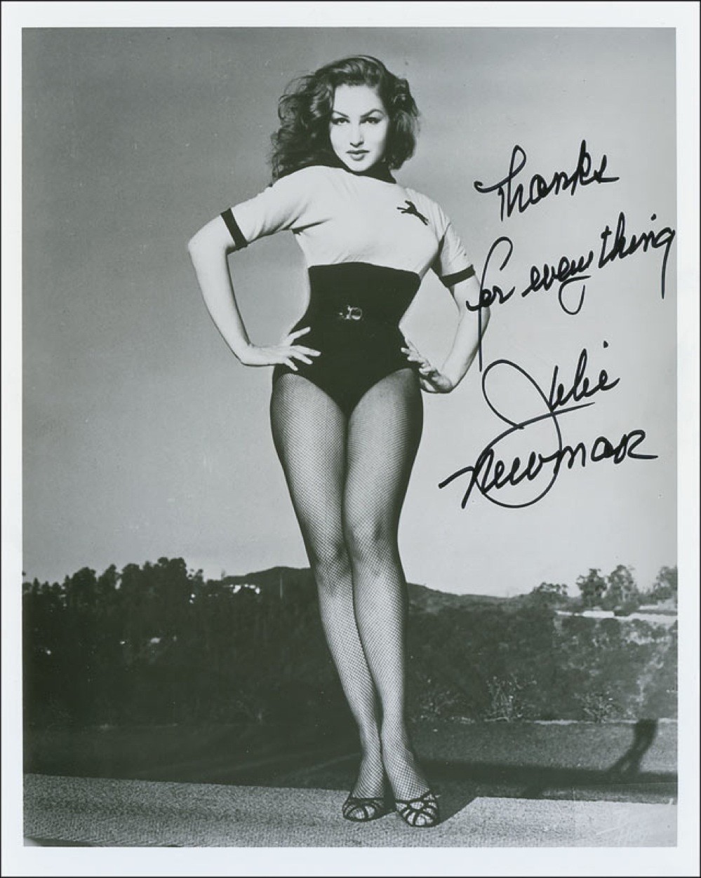 1966 BATMAN TV SHOW CATWOMAN JULIE NEWMAR 8.5X11 SIGNED PHOTO AUTOGRAPH POSTER