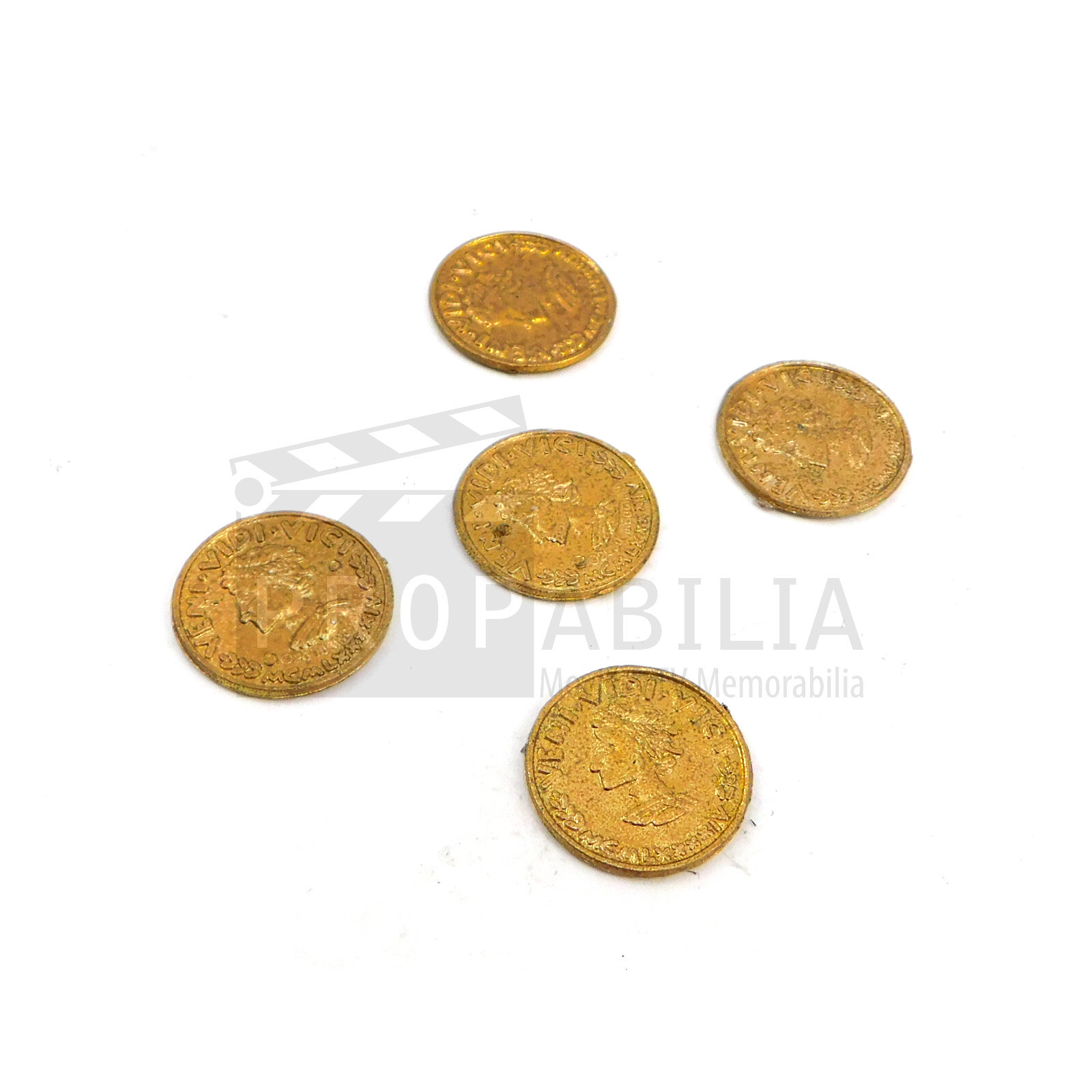 SPIDERMAN 2 & 3 Five Bank Coins Dock Ock Bank Movie Prop Screen Used COA (0962)