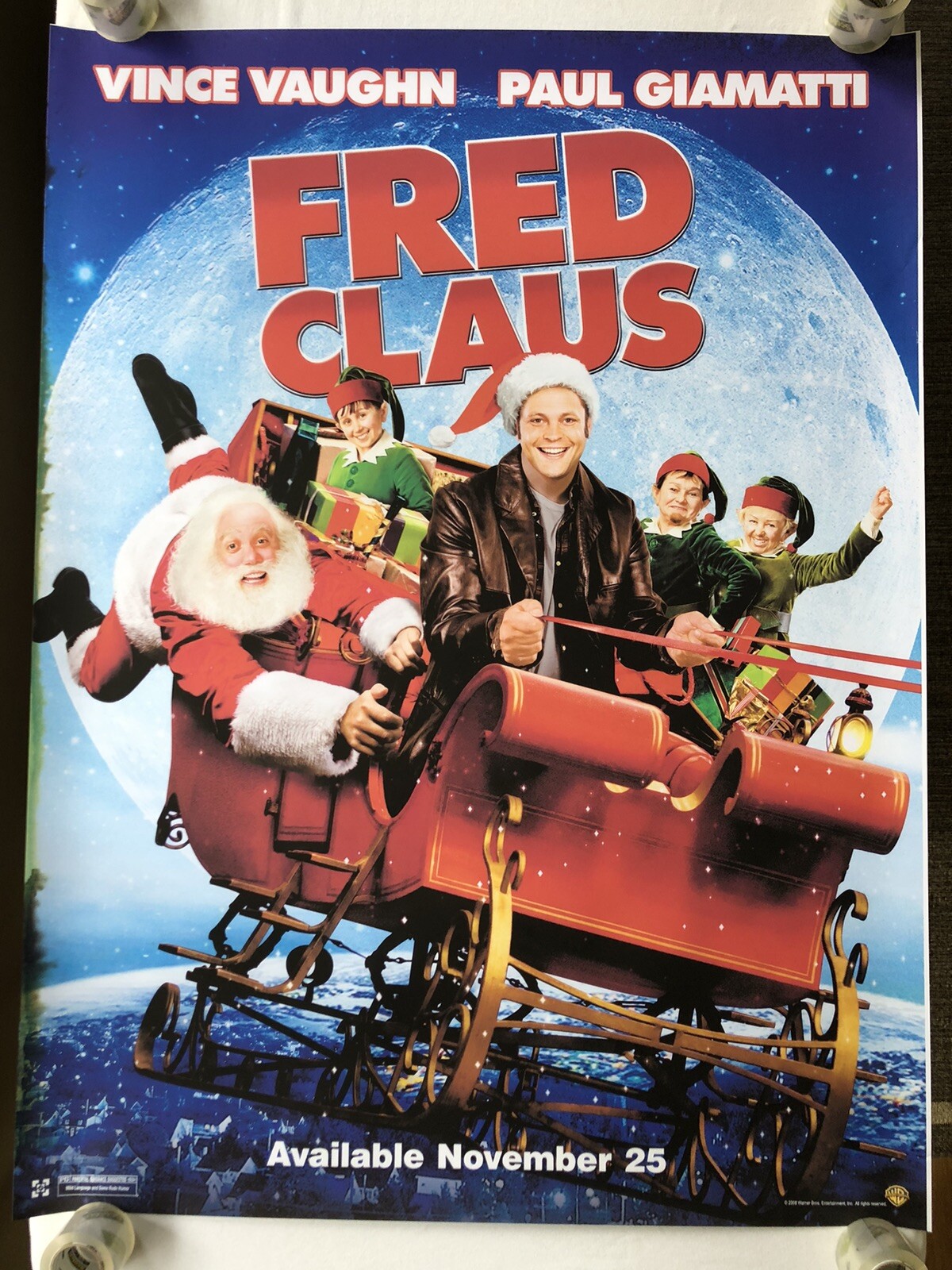 Fred Claus 2007 Original Movie Poster One Sheet (27″x40″) Double Sided