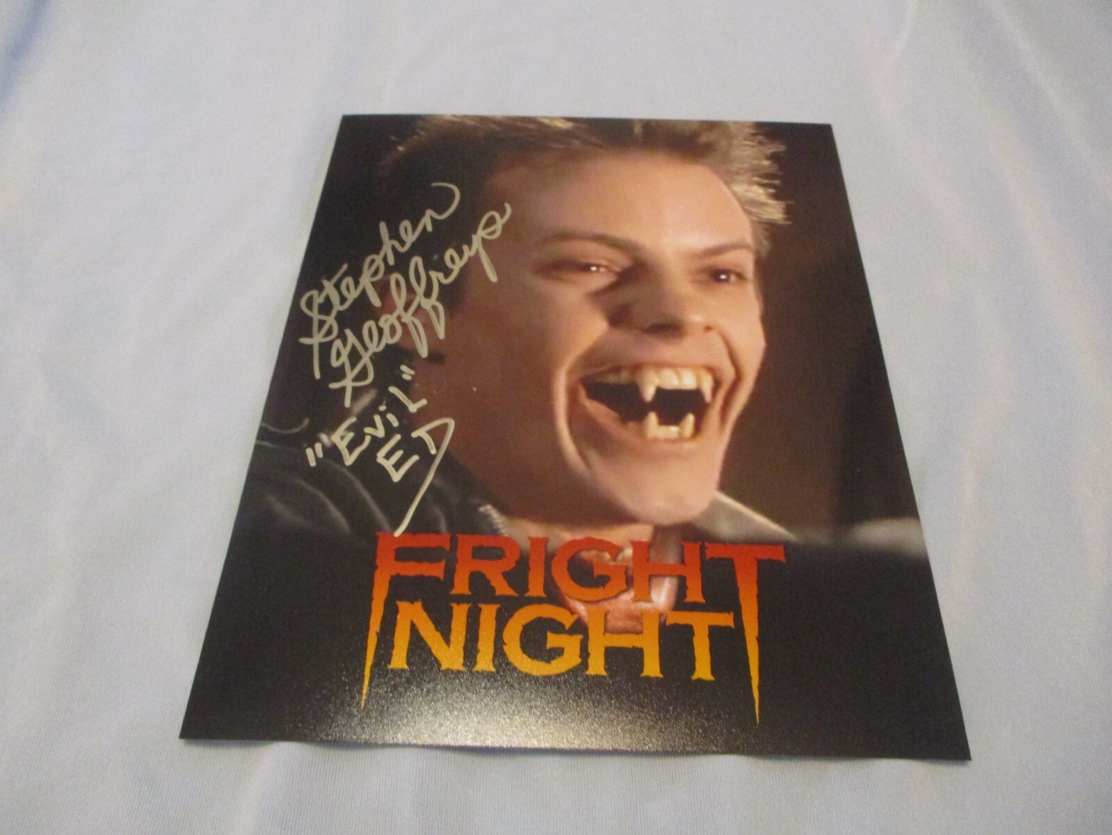 STEPHEN GEOFFREYS FRIGHT NIGHT AUTOGRAPHED 8X10 PHOTO #3