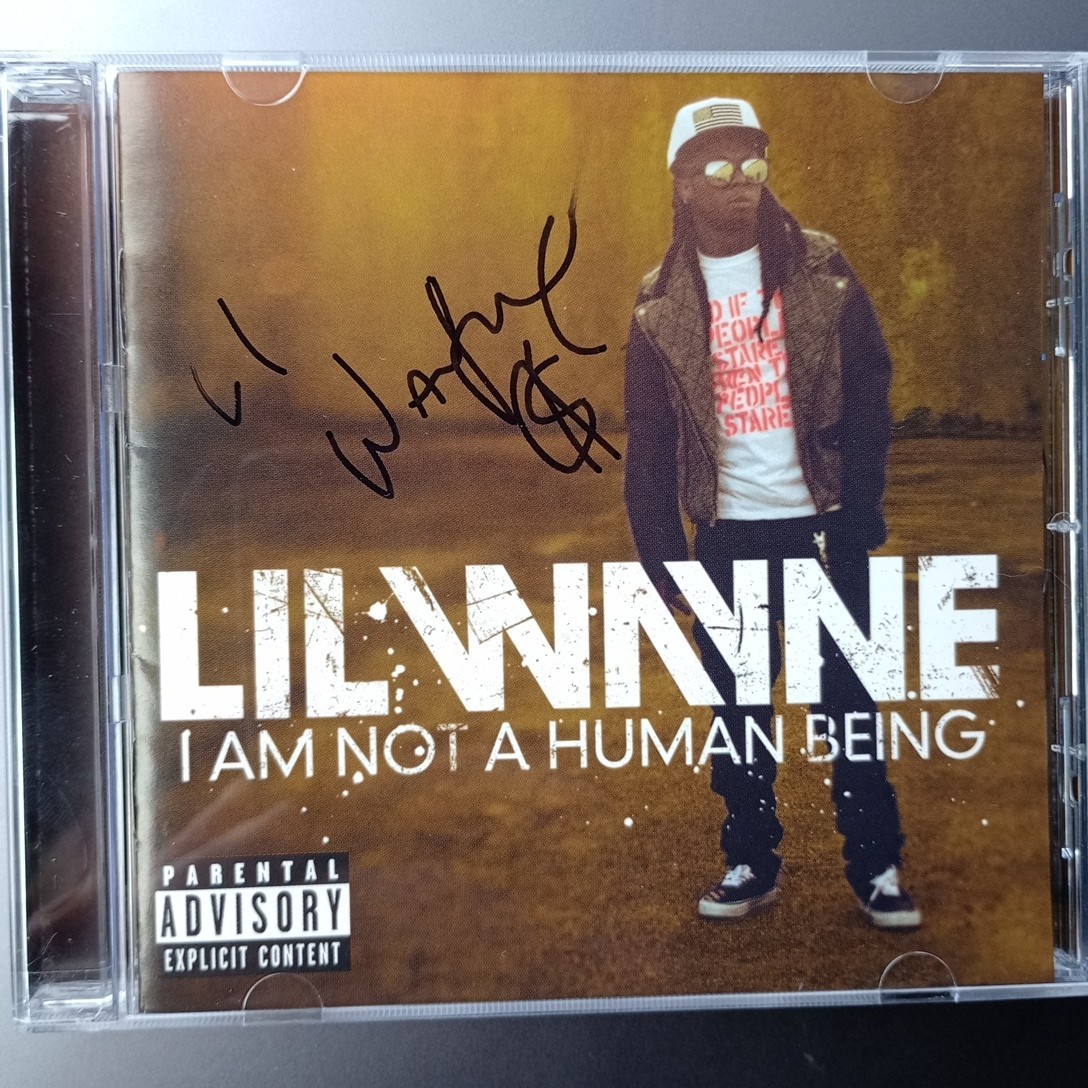 Lil Wayne I Am Not A Human Being Signed Autograph CD Booklet With COA Mint No…