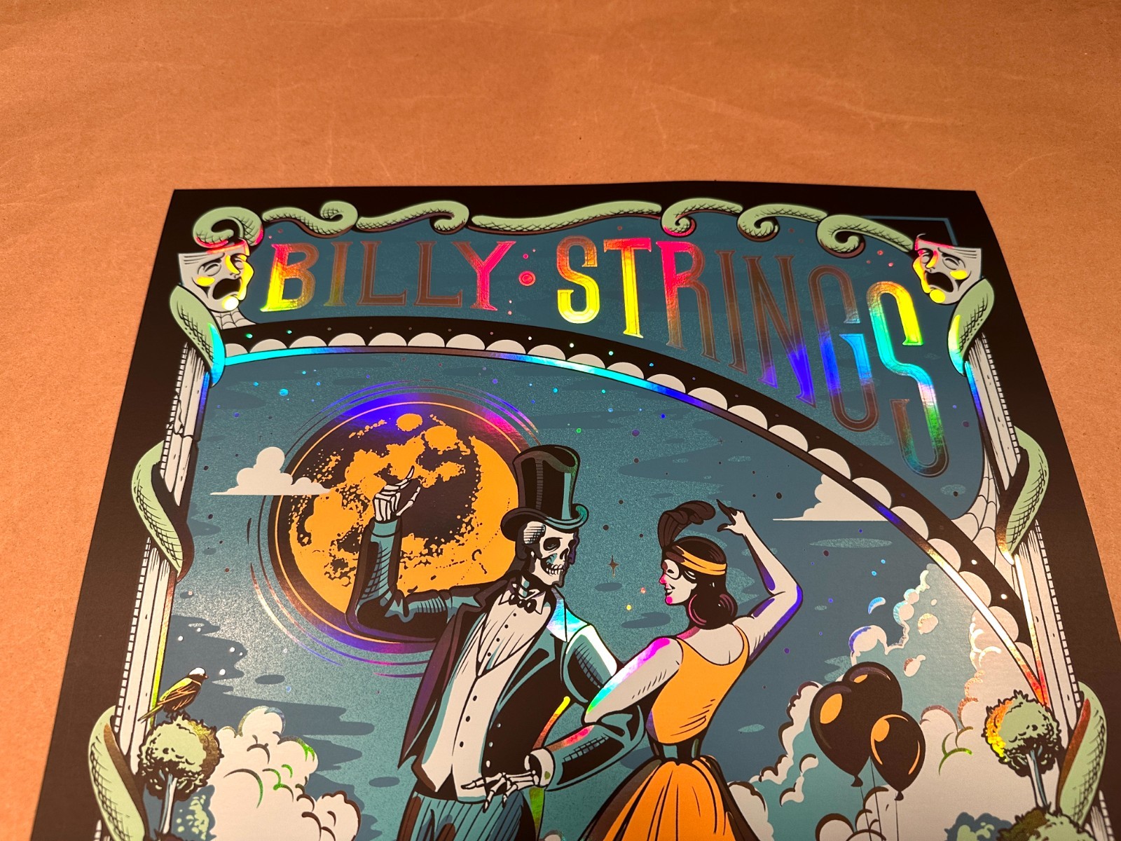💃 Billy Strings FOIL Poster New Orleans 2023 Uno Lakefront Arena 12/30