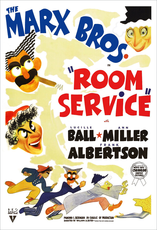 Marx Brothers – Room Service – Movie Poster Print