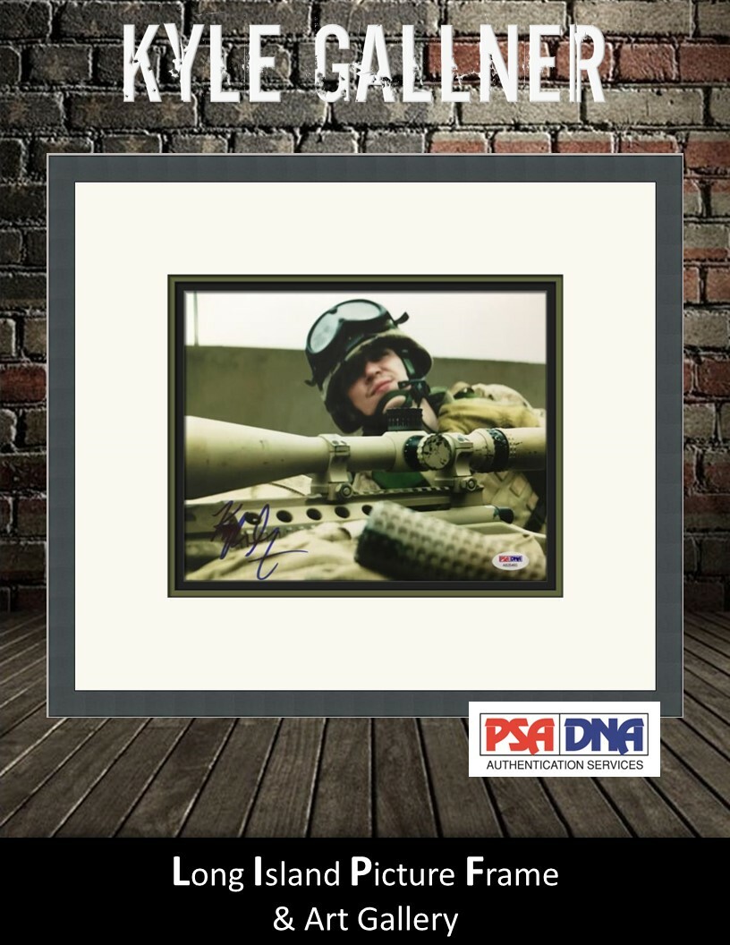 KYLE GALLNER American Sniper Signed Custom Framed PHOTO PSA/DNA COA