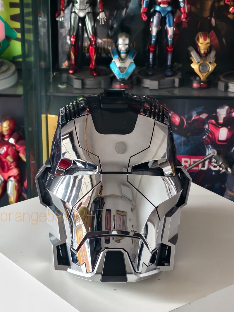 Iron Man English Voice-controll MK17 Heart breaker Helmet Silver 1/1 Wearable