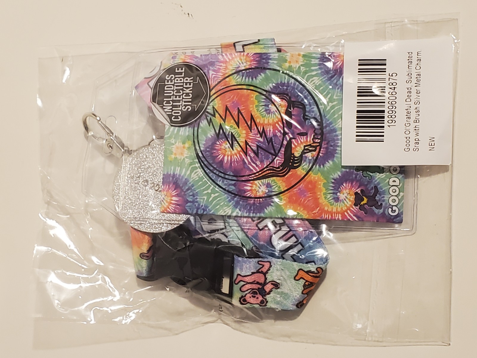 BIOWORLD GOOD OL’ GRATEFUL DEAD DANCING BEARS STRAP LANYARD KEYCHAIN ID HOLDER