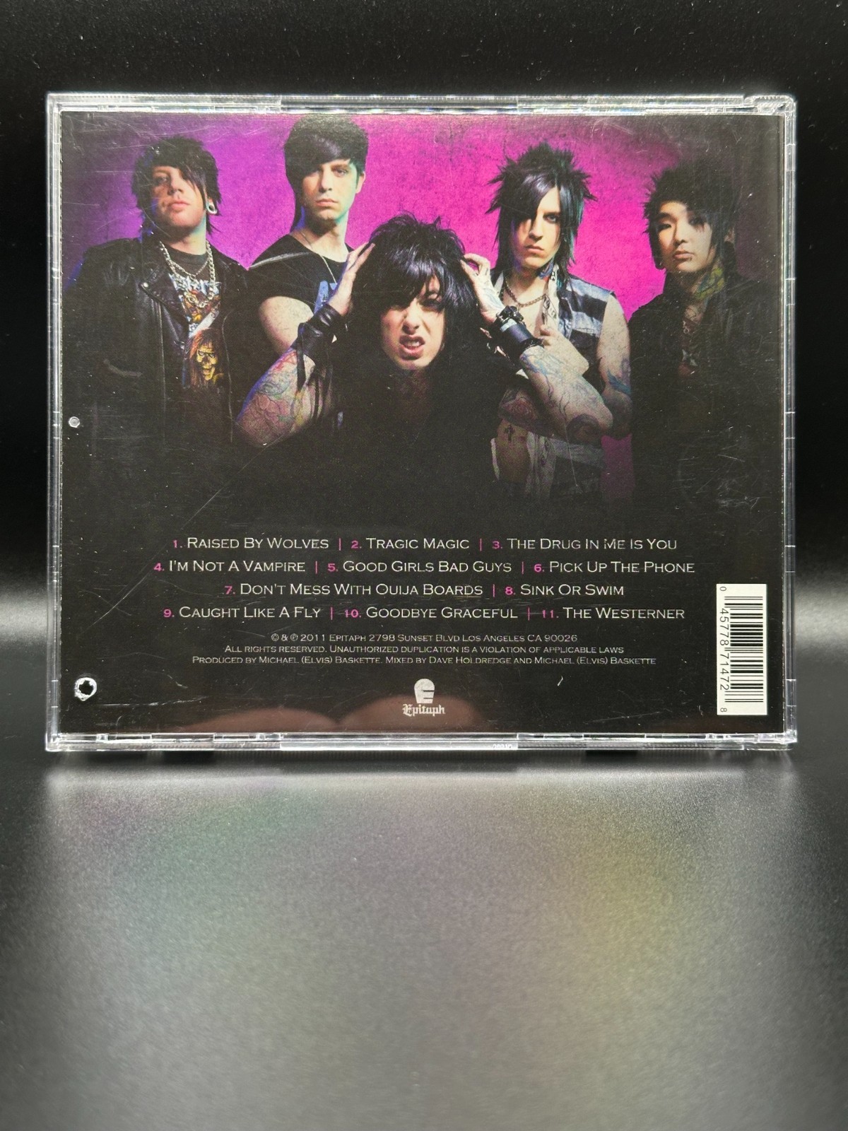 FALLING IN REVERSE Autographed “Drug In Me Is You” CD JSA Signed Ronnie Radke +4