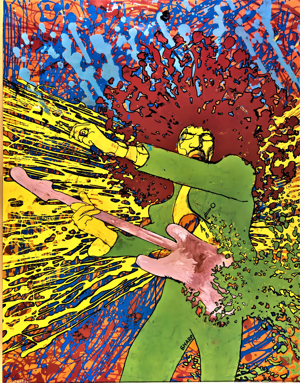 JIMI HENDRIX EXPERIENCE POSTER SHOW 12″x18″