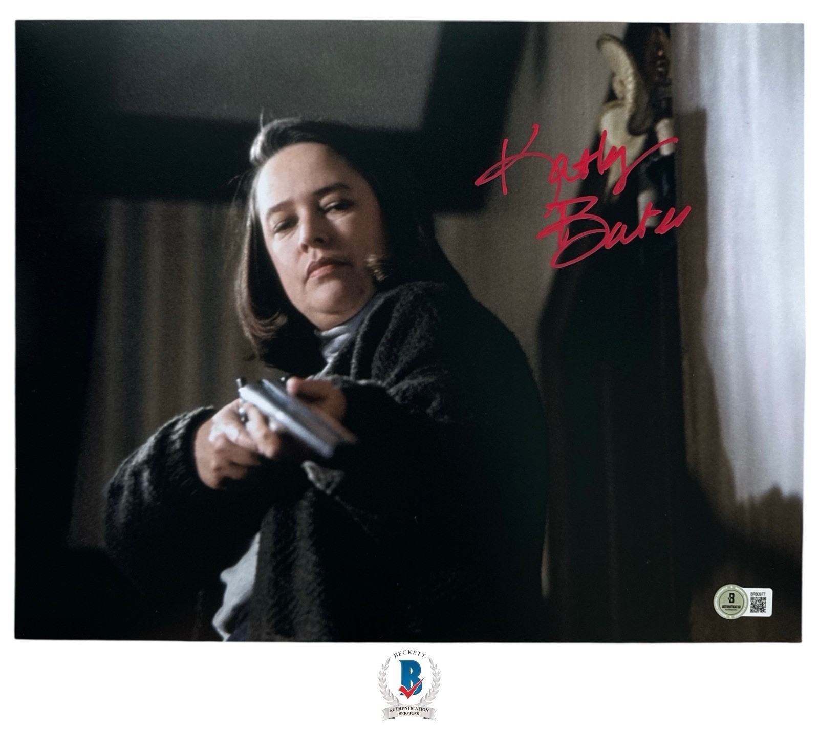 Kathy Bates Autograph Signed 11×14 Misery Annie Wilkes Photo with Beckett COA