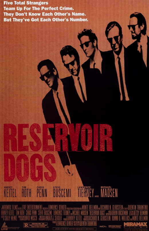 RESERVOIR DOGS Movie MINI Promo POSTER Harvey Keitel Tim Roth Michael Madsen