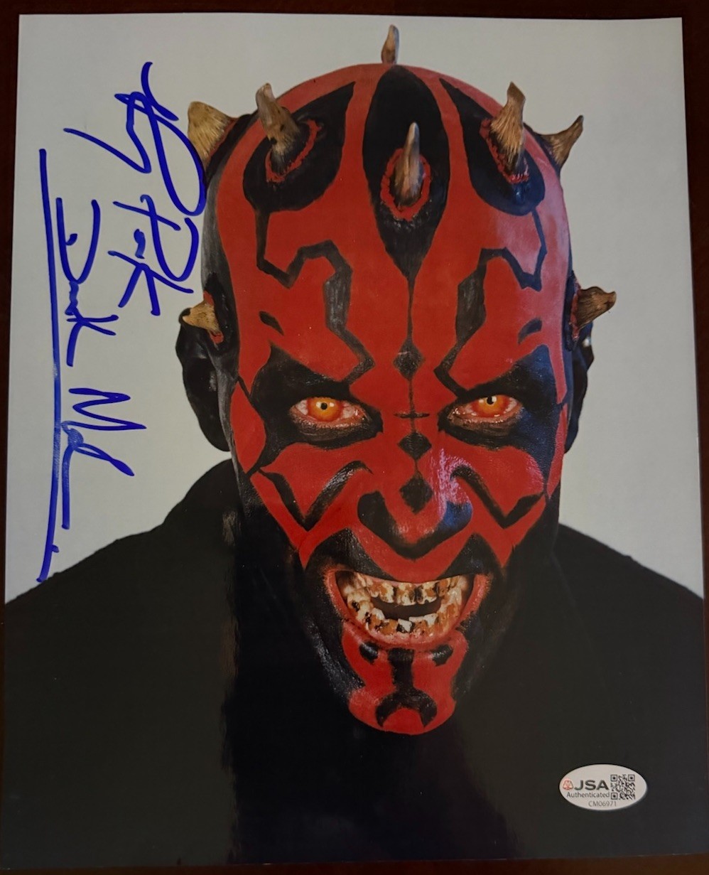 Ray Park Vintage Signed 8×10 Photo Star Wars Inscribed Darth Maul JSA COA