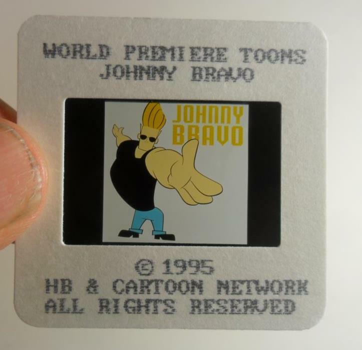 JOHNNY BRAVO PILOT 1995 CARTOON NETWORK PUBLICITY PRESS KIT 3 COLOR SLIDES