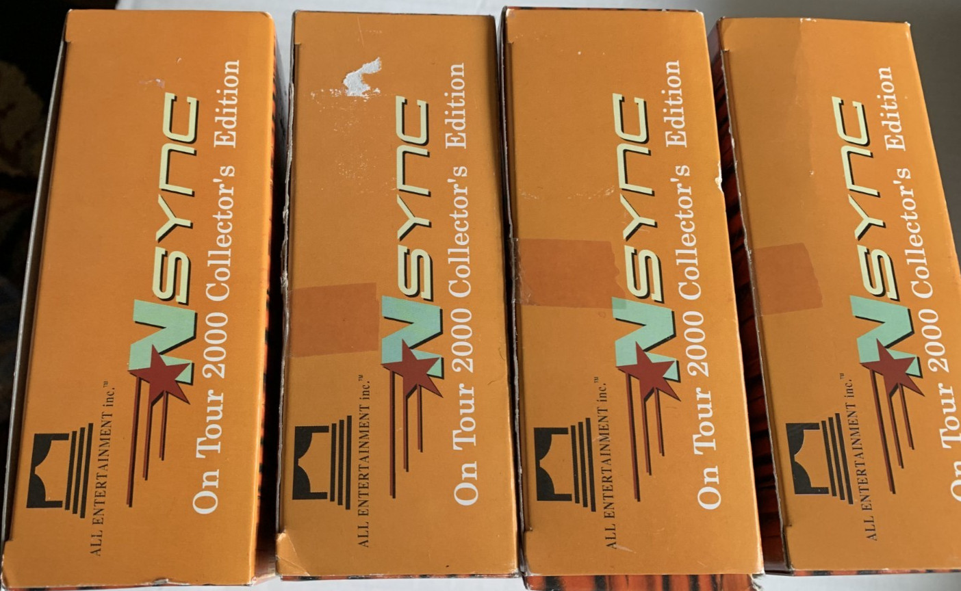 4 NSYNC On Tour 2000 Marionette Dolls Original Boxes Lance Chris JC Justin Y2K