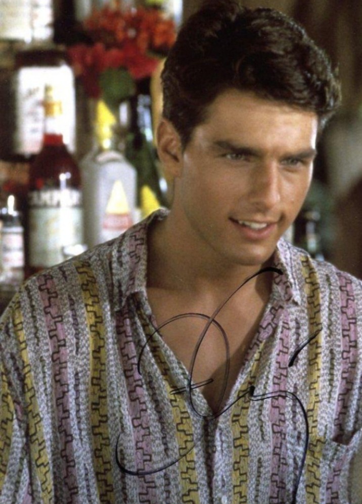 Tom Cruise in Cocktail vintage 8×10 autograph hand signed by Tom Cruise COA