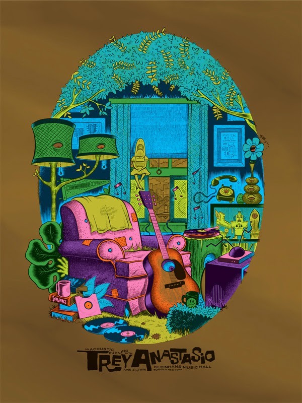 Trey Anastasio Phish Poster FOIL 2026 Buffalo Kleinhans Syracuse NY Empower MSG