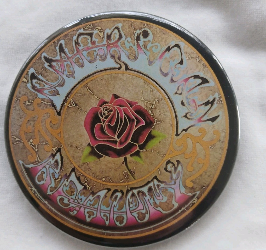 Grateful Dead American Beauty Refrigerator Magnet 3″ x 3″ Round Licensed