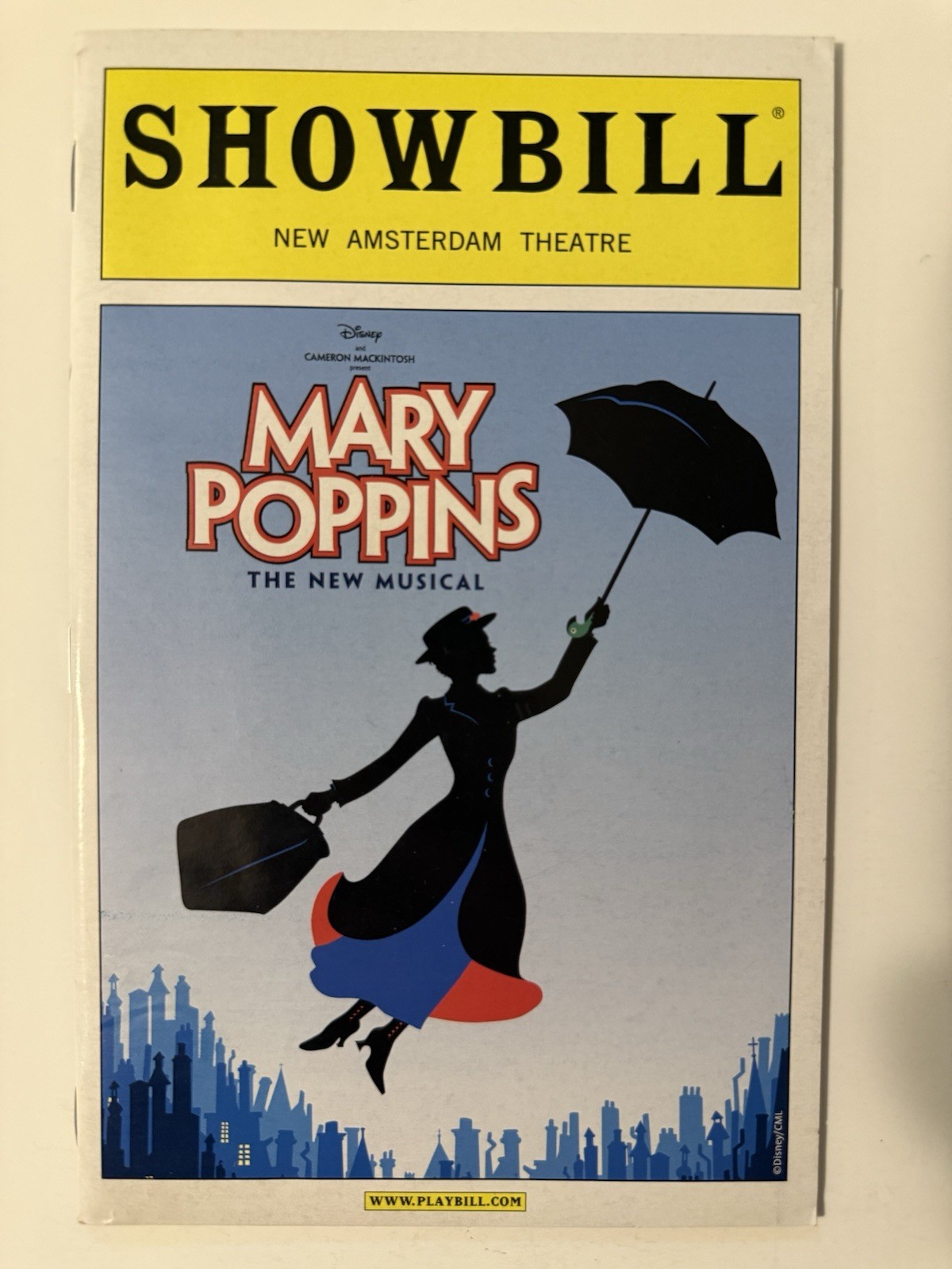 Mary Poppins Broadway Playbill Opening Night Nov 16 2006 Ashley Brown OBC