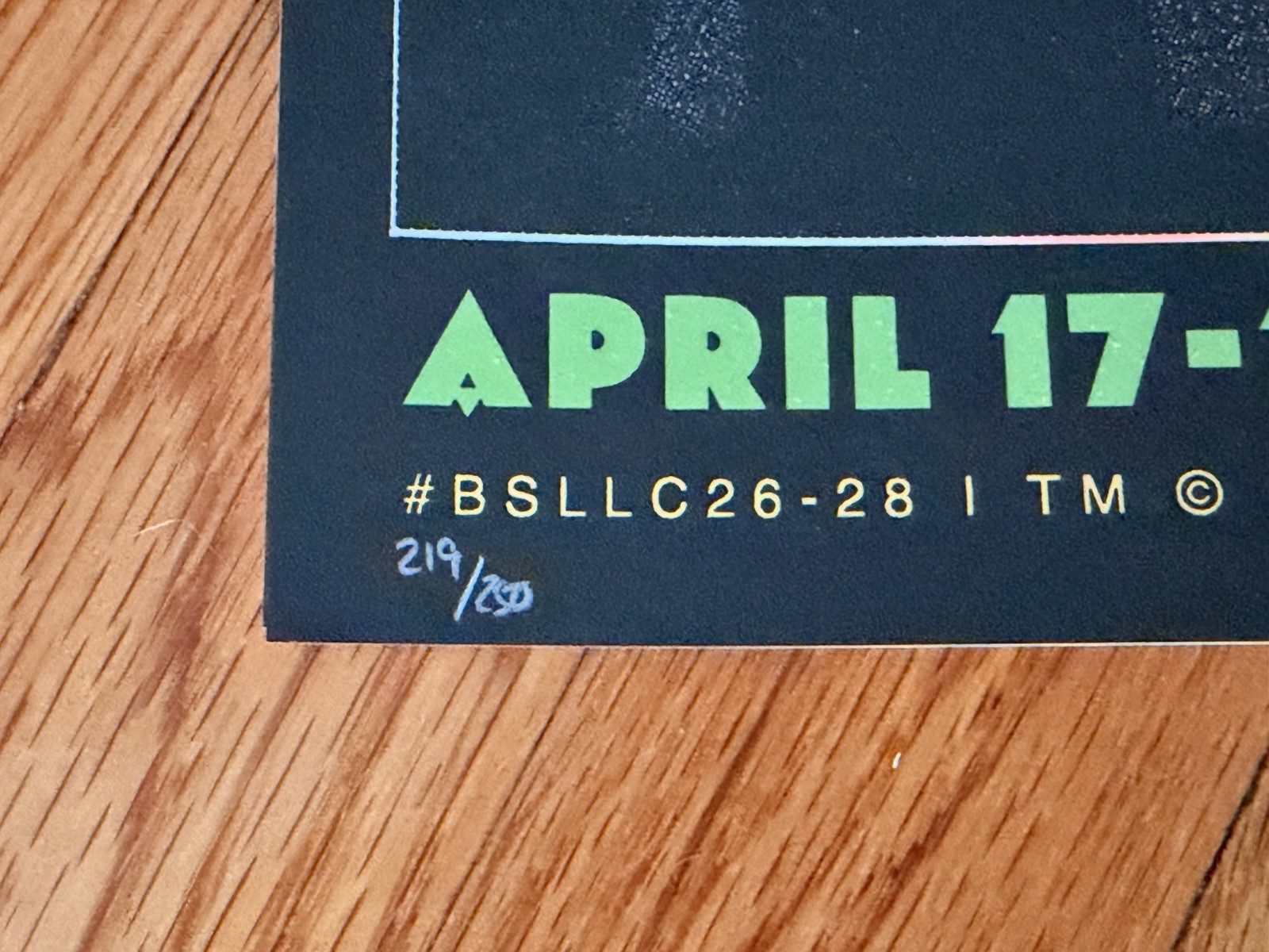 Billy Strings Charlottesville VA 2026 FOIL Poster Christian Taylor #219/250 RARE