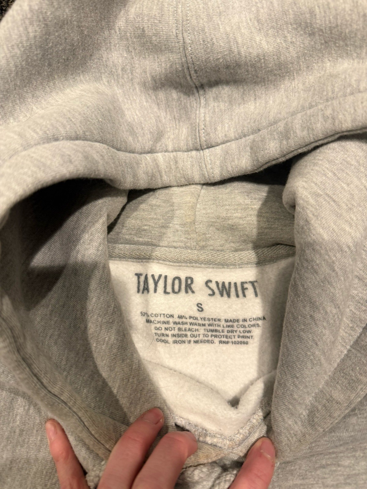 Taylor Swift Merch Red Taylor’s Version Gray Hoodie Size S
